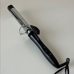 Plugged In Black Curling Iron 1”